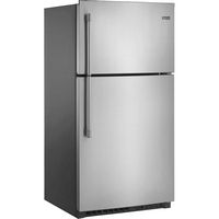 Maytag - 21.2 Cu. Ft. Top-Freezer Refrigerator - Stainless Steel - Angle