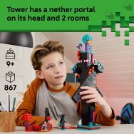 LEGO - Minecraft The Enderman Tower Toy for Kids 21279 - Angle