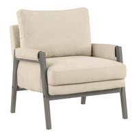 OSP Home Furnishings - Amari Wood Frame Armchair - Linen - Angle