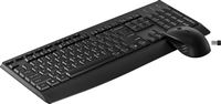 Best Buy essentials™ - Full-size Wireless Membrane Keyboard and Mouse Bundle with USB Receiver - ... - Angle