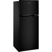 Whirlpool - 17.7 Cu. Ft. Top-Freezer Refrigerator - Black - Angle