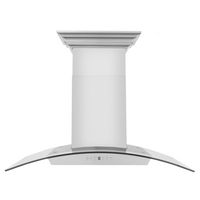 ZLINE - 30 inches - Externally Vented - Wall Range Hood - Stainless steel - Angle