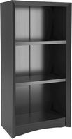 CorLiving - Quadra 2-Shelf Bookcase - Black - Angle