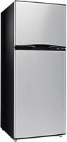 Insignia™ - 11.5 Cu. Ft. Top-Freezer Refrigerator - Stainless Steel - Angle