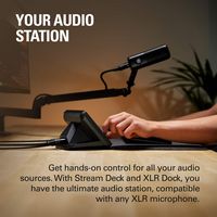 Elgato - Stream Deck + XLR Workflow Controller with Customizable Touch Strip and Dials - Black - Angle