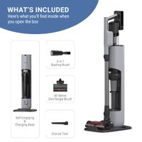 Tineco - GO Station Cordless Stick Vac AutoEmpty - Gray - Angle