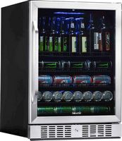 NewAir - 177-Can Built-In Beverage Cooler with Precision Temperature Controls and Adjustable Shel... - Angle