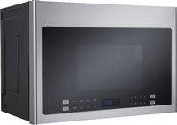 Haier - 1.4 Cu. Ft. Over-the-Range Microwave with Sensor Cooking - Stainless Steel - Angle