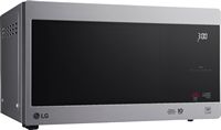 LG - NeoChef 0.9 Cu. Ft. Compact Microwave with EasyClean - Stainless Steel - Angle