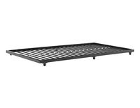 Walker Edison - Rolling Casters Trundle Metal Bed Frame - Black - Angle