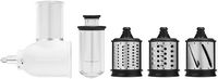 Fresh Prep Slicer/Shredder Attachment for KitchenAid Stand Mixers - White - Angle