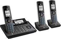 AT&T - CLP99387 Connect to Cell DECT 6.0 Expandable Cordless Phone System with Digital Answering ... - Angle