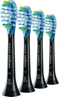 Philips Sonicare - Premium Plaque Control Brush Heads (4-Pack) - Black - Angle