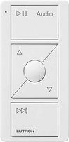 Lutron - Caseta Wireless Pico Smart Remote for Audio, Works with Sonos - White - Angle