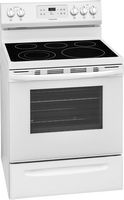 Frigidaire - 5.3 Cu. Ft. Self-Cleaning Freestanding Electric Range - White - Angle