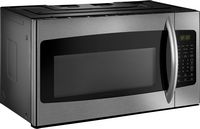 Insignia™ - 1.6 Cu. Ft. Over-the-Range Microwave - Stainless Steel - Angle