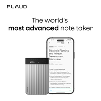 PLAUD - Note Pro Smart AI Voice/Audio Recorder - Silver - Angle