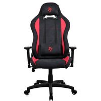 Arozzi - Torretta Supersoft Upholstery Fabric Gaming Chair - Red - Angle