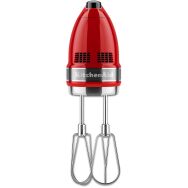 KitchenAid - KHM7210ER 7-Speed Hand Mixer - Empire Red - Angle