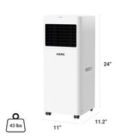 Aeric - 400 Sq. Ft. Portable Air Conditioner - White - Angle