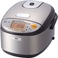 Zojirushi - 3 Cup Induction Heating Rice Cooker - Stainless Steel Brown - Angle