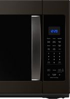 Whirlpool - 1.9 Cu. Ft. Over-the-Range Microwave with Sensor Cooking - Black Stainless Steel - Angle
