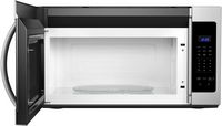 Whirlpool - 1.7 Cu. Ft. Over-the-Range Microwave - Stainless Steel - Angle