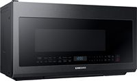 Samsung - 2.1 Cu. Ft. Over-the-Range Microwave with Sensor Cook - Black Stainless Steel - Angle