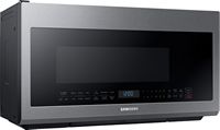 Samsung - 2.1 Cu. Ft. Over-the-Range Microwave with Sensor Cook - Stainless Steel - Angle