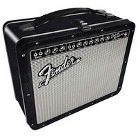 Aquarius - Fender Tolex Tin Lunch Box - Black - Angle