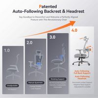 Newtral - Ergonomic High Back Mesh Office Chair - Gray - Angle