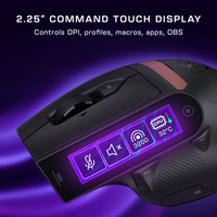 Turtle Beach - Command Series MC7 Advanced Wireless Touchscreen Optical Gaming Mouse for Windows ... - Angle