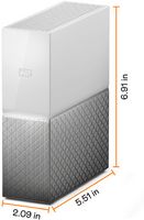 WD - My Cloud Home 8TB Personal Cloud - White - Angle