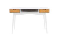 Linon Home Décor - Pollard Two-Drawer Writing Desk - White - Angle