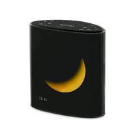 Homedics - Sound Sleep Moon Dream Sound Machine & Clock - Black - Angle