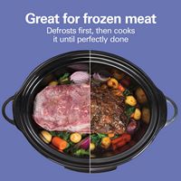 Hamilton Beach - Programmable Defrost 6-Quart Slow Cooker with Temperature Probe - Stainless Steel - Angle