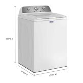 Maytag - 4.2 Cu. Ft. Capacity Top Load Washer - White - Angle