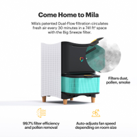 Mila - Air Purifier with Big Sneeze Filter - White - Angle