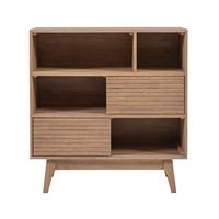 Linon Home Décor - Rosita Three-Shelf Bookcase - Natural - Angle