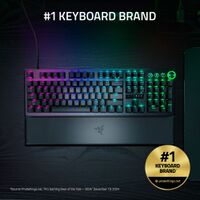 Razer - Huntsman V3 Pro 8KHz Full Size Wired Analog Optical Linear Switch Gaming Keyboard with Sn... - Angle