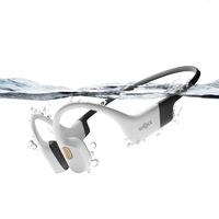 Shokz - OpenSwim Pro Wireless Bone Conduction Open-Ear Bluetooth Sports Headphones - White - Angle