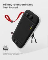 tomtoc - FancyCase-G05 Slim Case for Nintendo Switch - OLED Model, Nintendo Switch, EVA hard shel... - Angle
