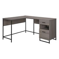 OSP Home Furnishings - Hagney Lane L-Shape Desk - Farm Oak - Angle