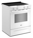 Whirlpool - 5.3 Cu. Ft. Slide-In Electric Range with No Preheat and Slow Cook Modes - White - Angle