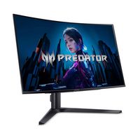 Acer - 31.5” QD-OLED Curved UHD 240Hz 0.03ms FreeSync Gaming Monitor with HDR (DisplayPort, HDMI)... - Angle