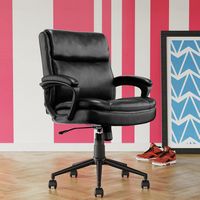 Click365 - Transform 2.0 Extra Comfort Ergonomic Mid-Back Desk Chair - Black - Angle