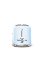 SMEG TSF01 2-Slice Wide-Slot Toaster - Pastel Blue - Angle