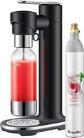 Breville - the InFizz Fusion Bundle w/CO2 - Black Truffle - Angle