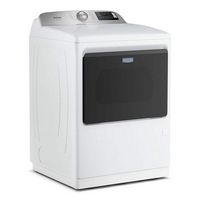 Maytag - 7.4 Cu Ft. Smart Electric Dryer with Pet Pro Option - White - Angle