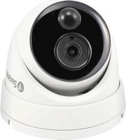 Swann - Indoor/Outdoor 1080p Wired Dome Surveillance Camera - White - Angle